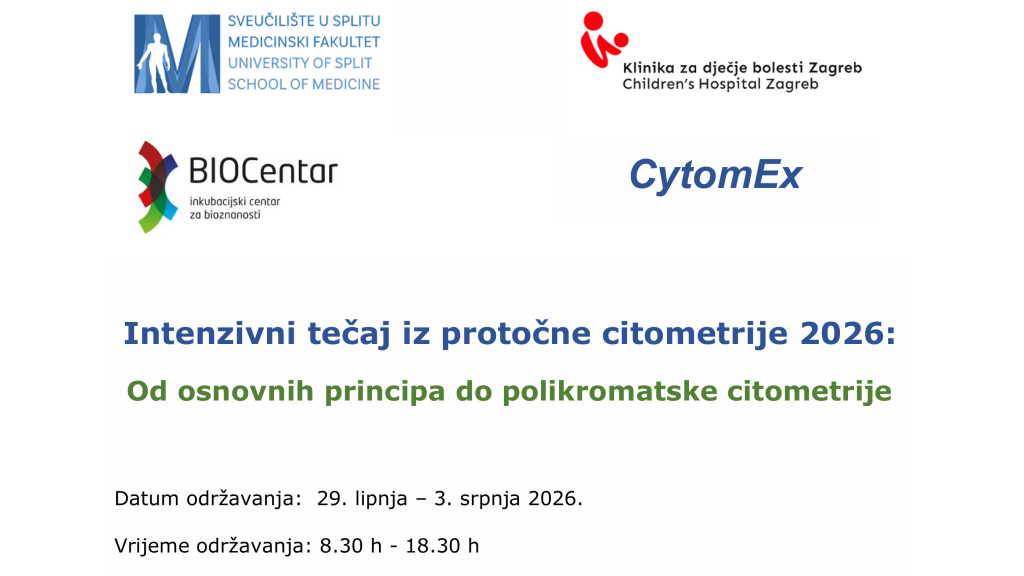 Tečaj iz protočne citometrije 2026: Od osnovnih principa do polikromatske citometrije